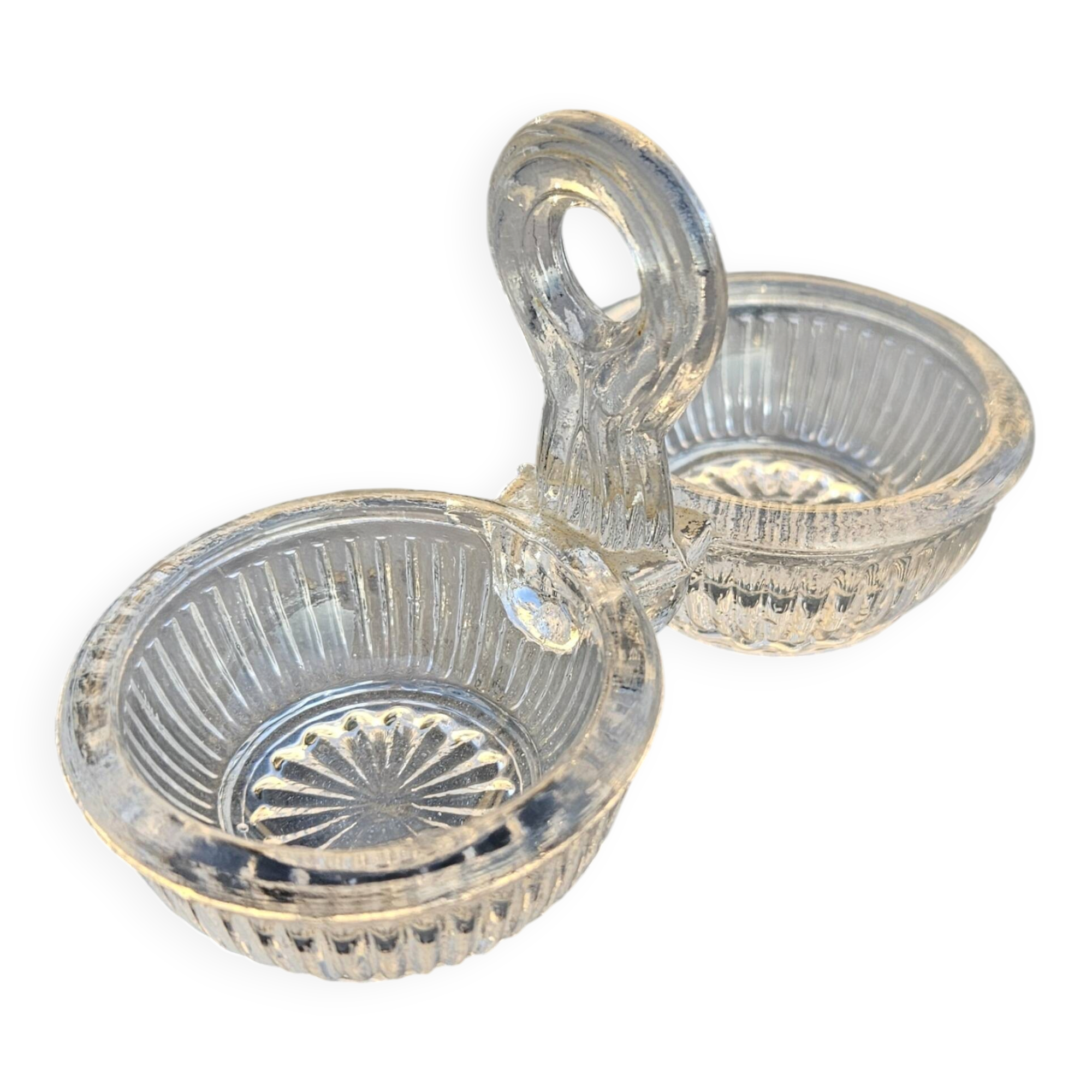 Saliere te poivriere en verre