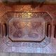 Lot of 2 leather trays
