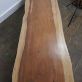 Live edge solid mahogany coffee table