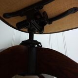 Antique Chesterfield Leather Bankers Swivel & Tilt Office Chair, 1930s