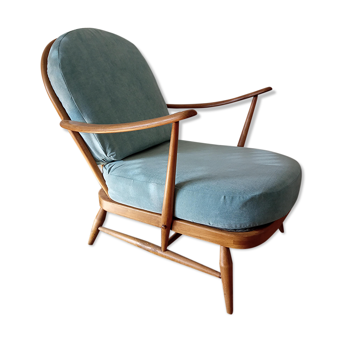Vintage Ercol Windsor armchair in beech