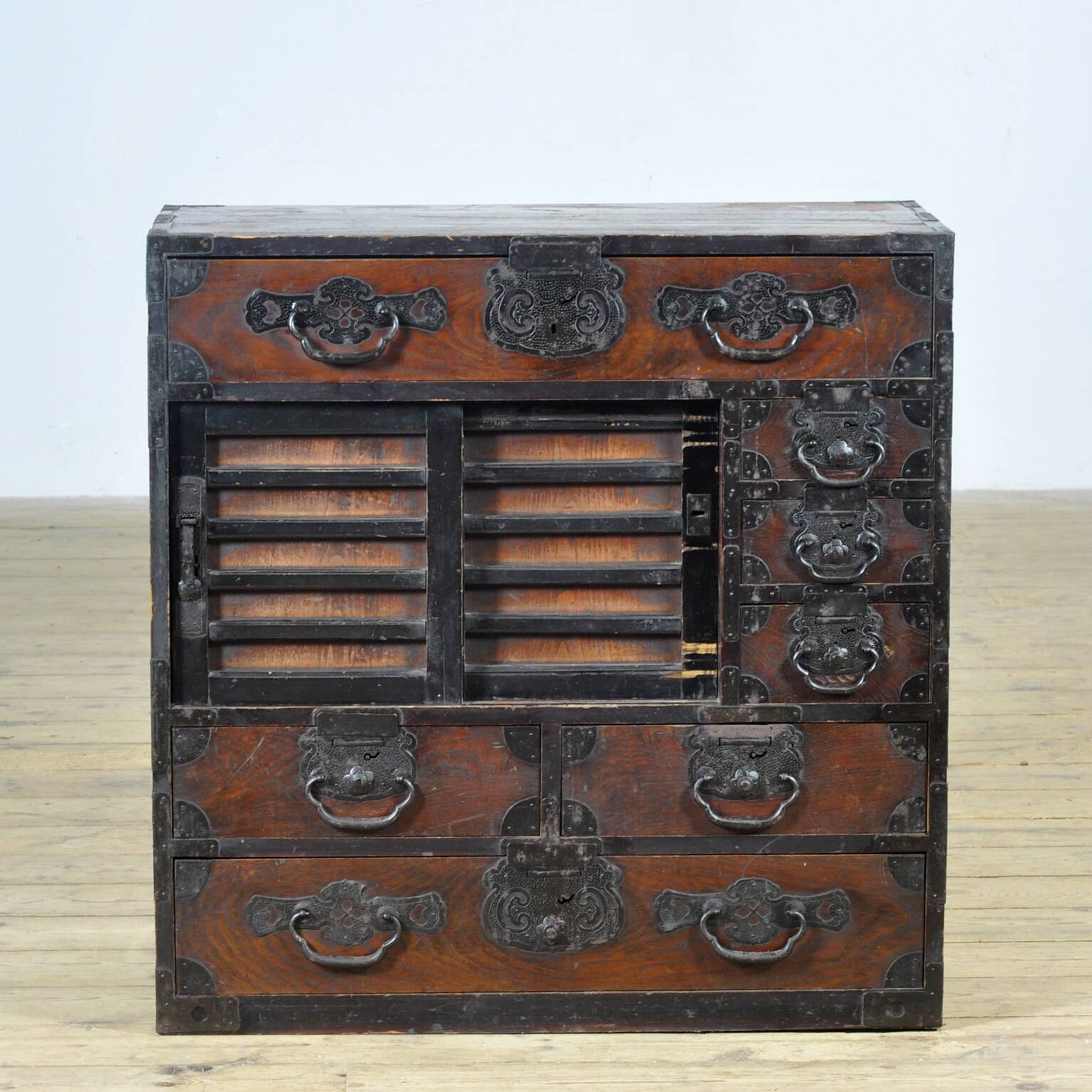 Japanese Tansu chest of drawers, circa 1890