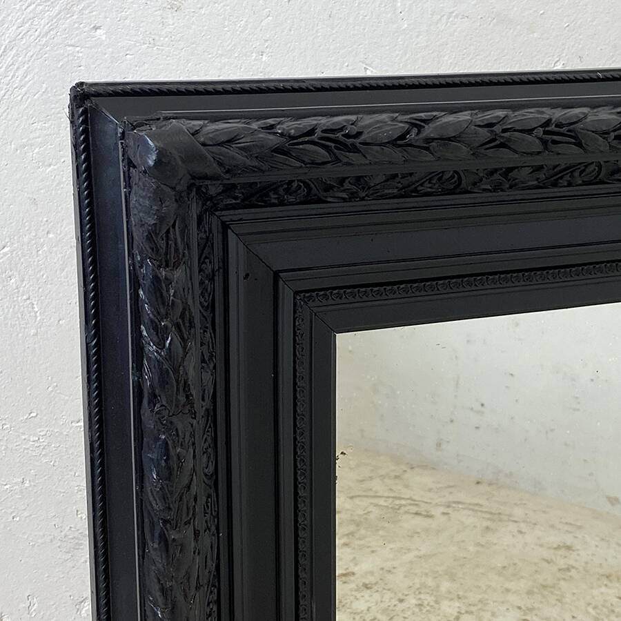Black Louis XVI style mirror