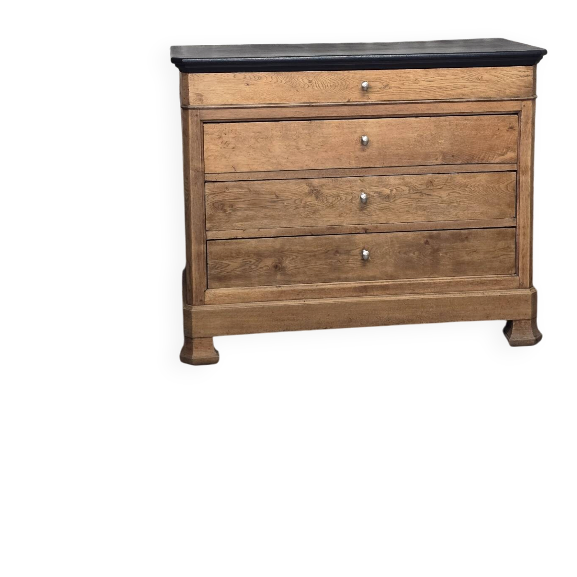 19th-century oak commode