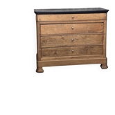 19th-century oak commode