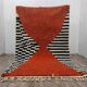 Azilal rug woven in natural wool 250cm x 150cm