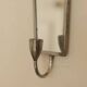 Pair of Mid Century Swedish Pewter Sconces with Mirror