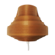 Wooden wall lamp