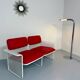 Old 2 seater sofa Italian design from the 70s Talin Vicenza metal per