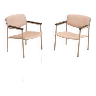 Paire de fauteuils "Pêche" par Gijs van der Sluis 60's