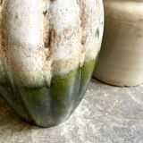 W. Germany vase in brown and green glazed ceramic