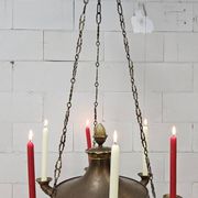 Antique Neo-Renaissance Greenman candle chandelier (Empire)