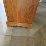 Beautiful bookshelf - solid pine - 5 shelves - country style - natural colour