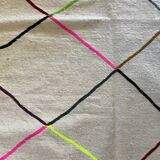 Tapis berbère losanges fluo