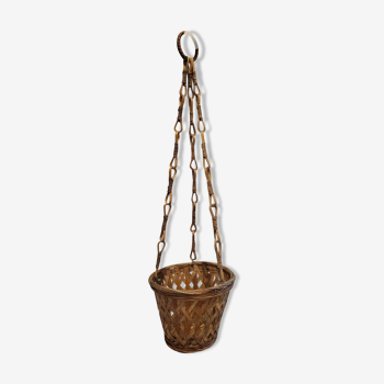 Wicker hanging pan