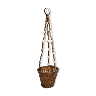 Wicker hanging pan