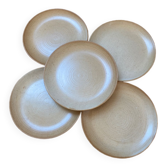 Assiettes en grès