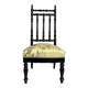 Antique Parlor Chair with Nobilis Floral Fabric