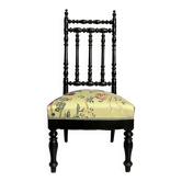 Antique Parlor Chair with Nobilis Floral Fabric