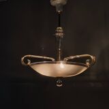 Art Deco lustre produced in Czechoslovakia during the 1940s.