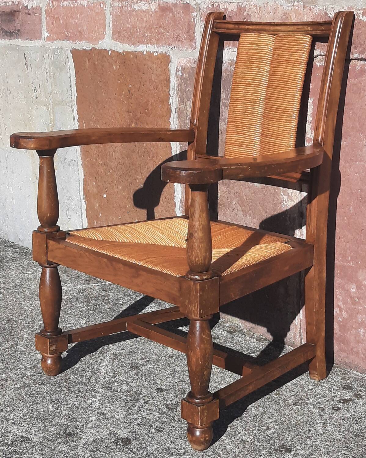 Straw chair (seat and backrest)