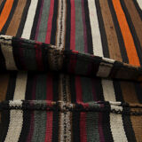 Vintage bath mat - Striped kilim