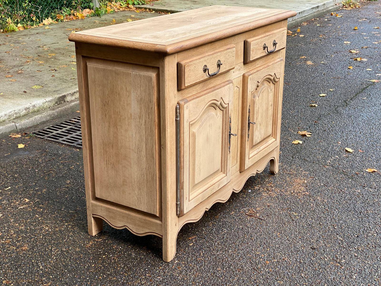 Renovated 19th century solid oak sideboard 140cm