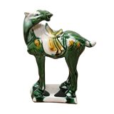 Ceramic Vintage Tang Style Horse Mid 20th Century