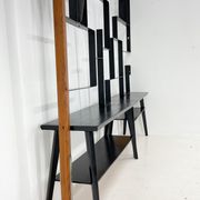 1960's art wall unit or room divider with sculpture by Jelínek