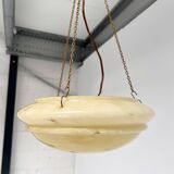 Art Deco bowl lamp with marble pattern from the 1930s