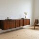 Poul Cadovius Floating Wall Mounted Rosewood Sideboard By CADO, 1960s.