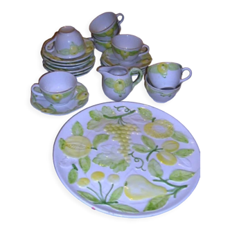 Full set tea decor lemons