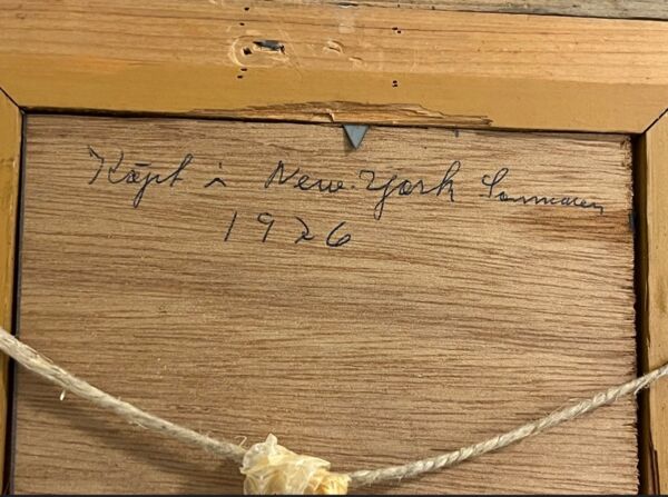 Peinture à l'huile Rue De New-York 1976