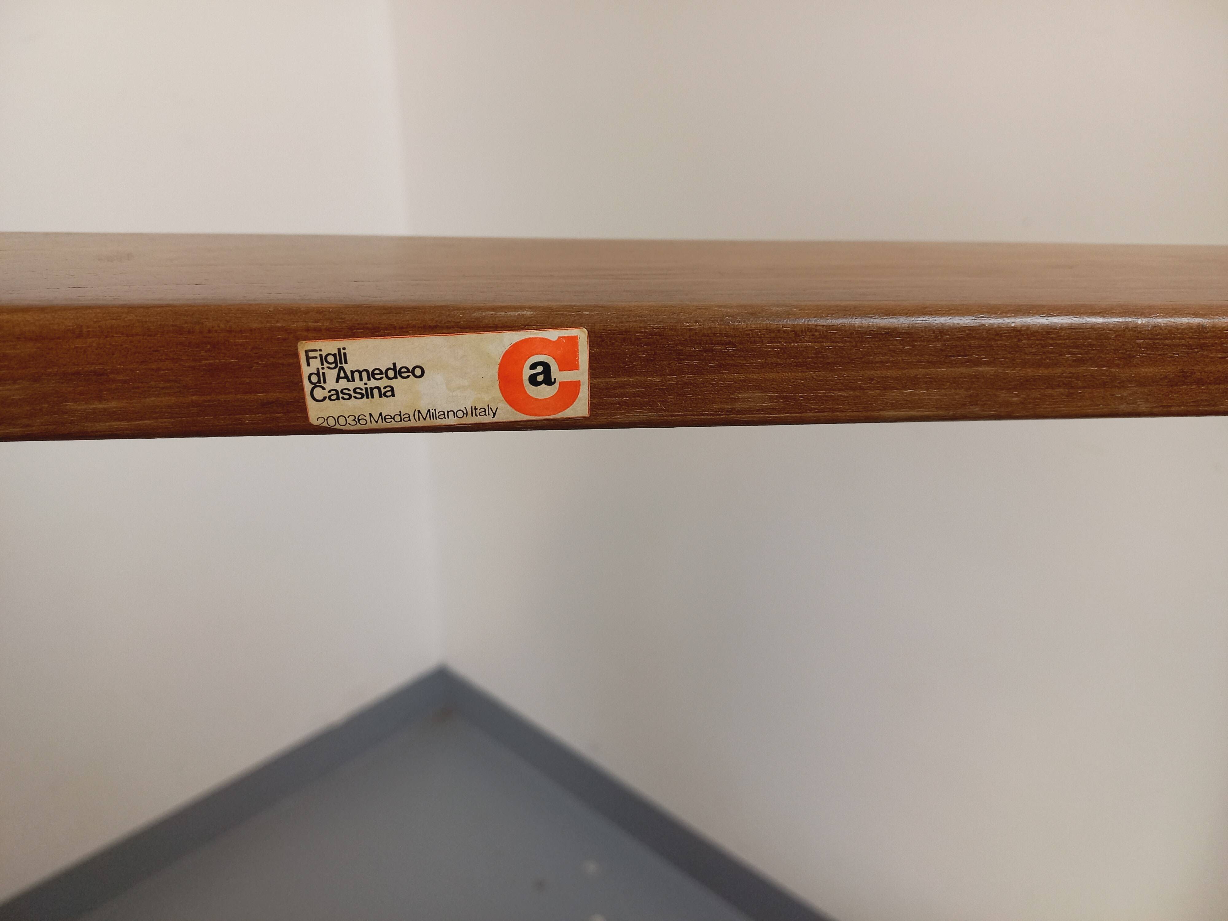 Vintage Italian square coffee table by Afra and Tobia Scarpa for Cassina