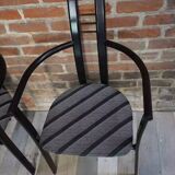 Set of 4 Italian design armchairs from the 80s