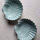 Shell-shaped porcelain dishes.