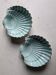 Shell-shaped porcelain dishes.