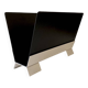 Black and cream metal magazine rack, 1950s.