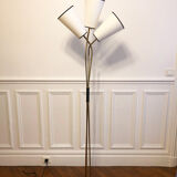 Floor lamp 3 articulated lights 1960