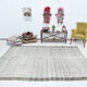 6x9 distressed gray vintage rug 195x280cm
