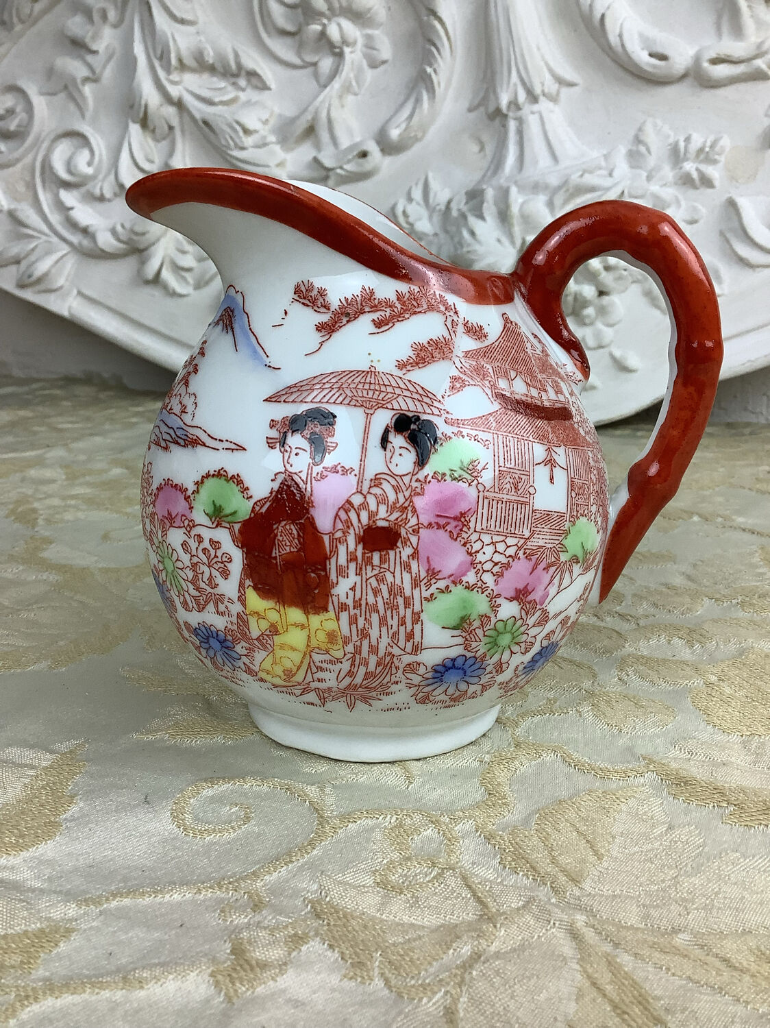 Antique Japanese porcelain cream jug