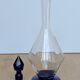 Elegant Two-Tone Carafe - Blown Glass White & Cobalt Blue - Murano Style