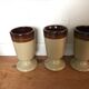 Set of 4 mazagran sandstone mugs