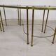 Golden brass coffee tables