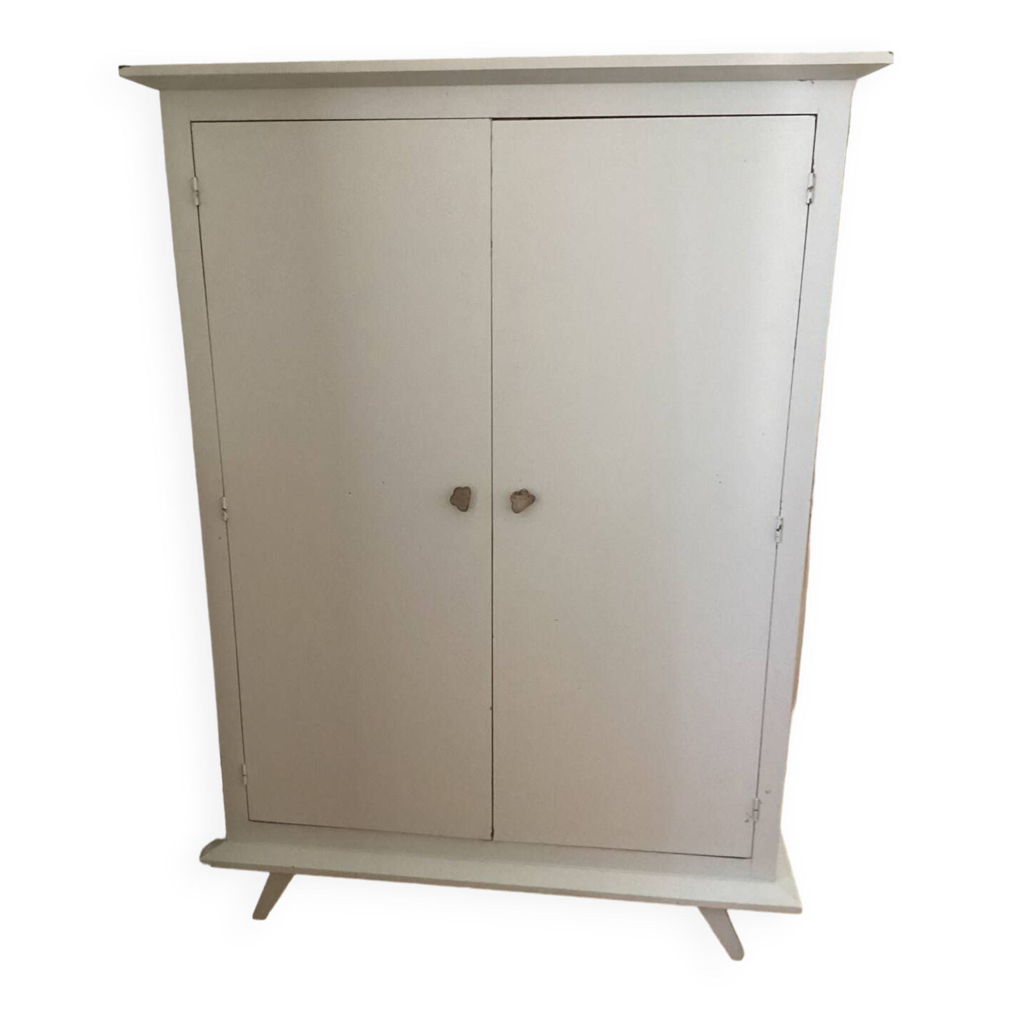 Old vintage children's water green wardrobe