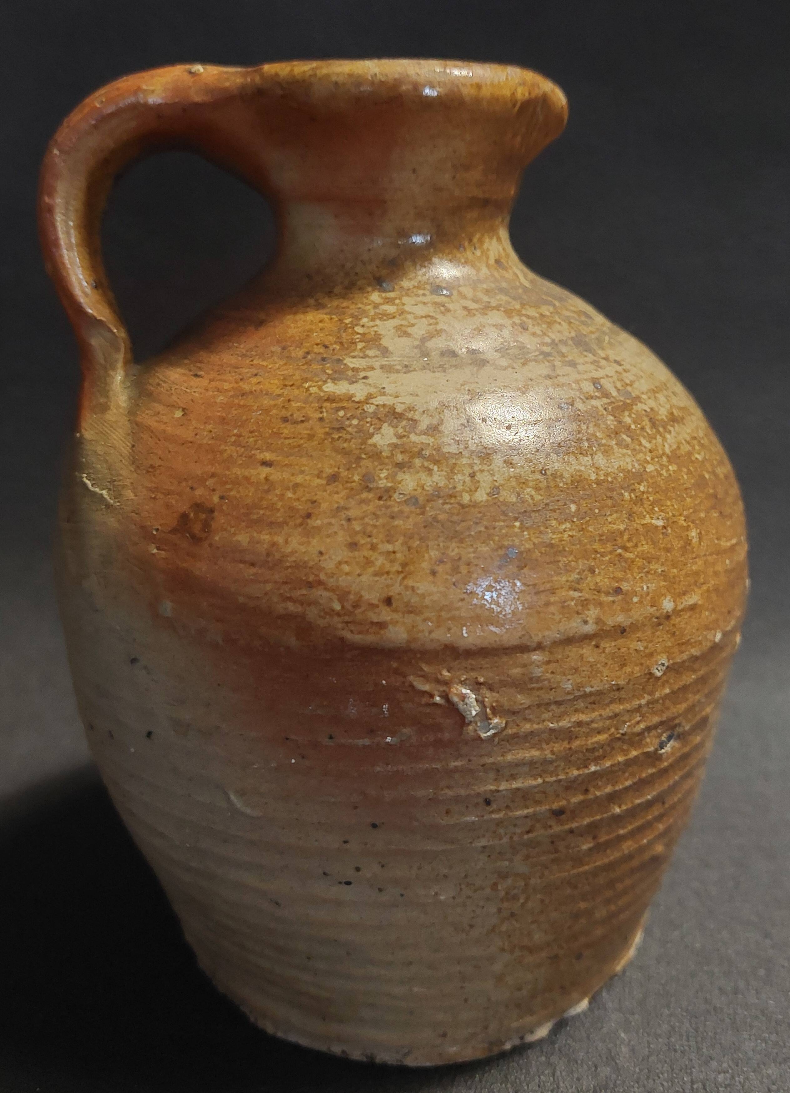 Stoneware pitcher, late 19th century, early 20th century, Puisaye