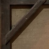 Tableau HST "Paysage pastoral animé vaches et couple" landscape XIX° siècle