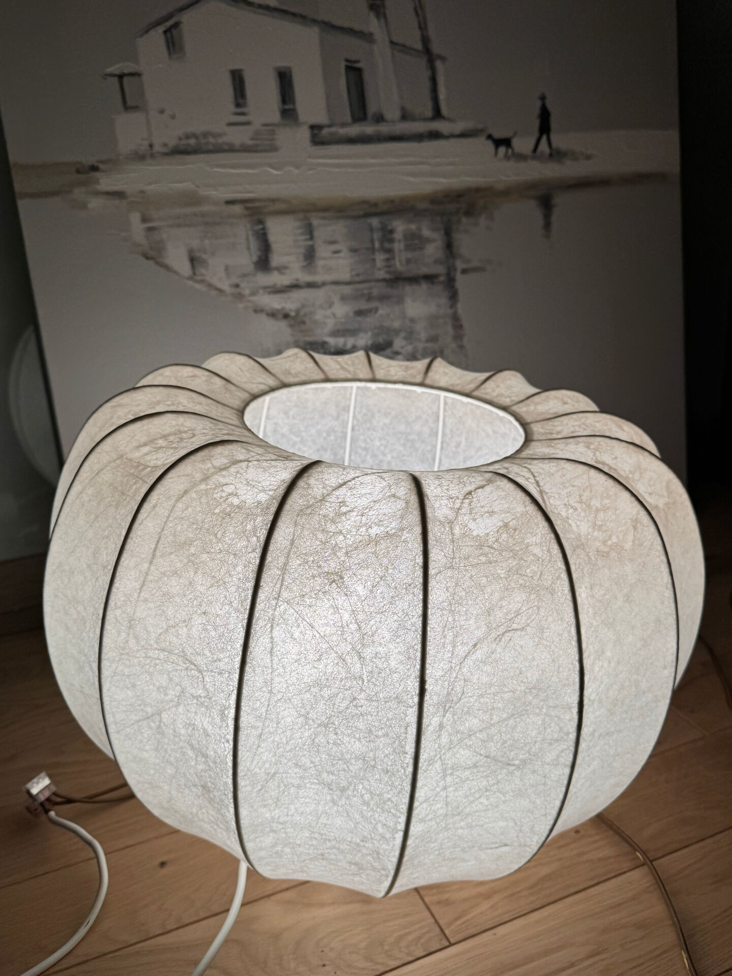Large "Cocoon" pendant – Design by Goldkant Leuchten (1960s)