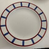 4 Digoin sarreguemines dessert plates, Basque model