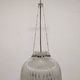 Italian XL dome pendant light in blown glass, 60s-70s